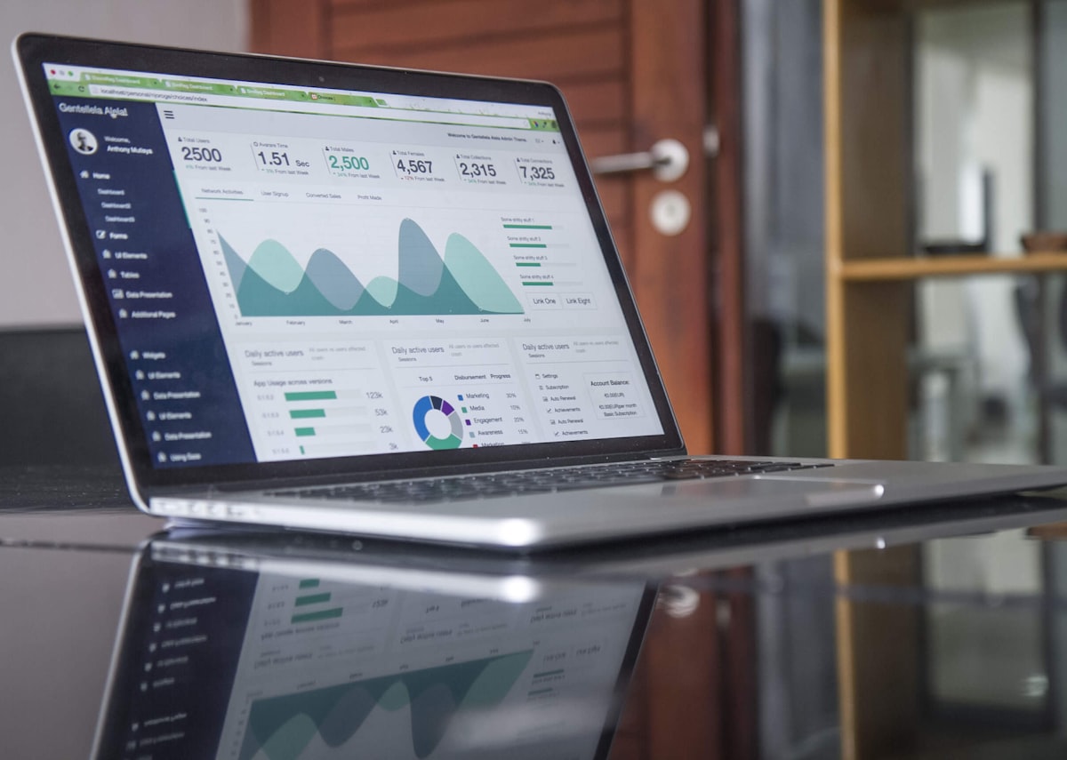 Analytics dashboard for Halstead SEO campaign