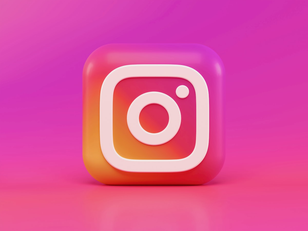Social media content on phone
